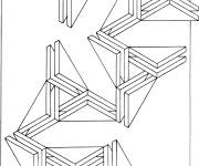 Coloriage Formes d'Illusions optique