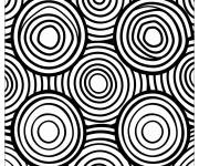 Coloriage Illusion concentr&eacute;es optique