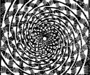 Coloriage Illusion d'optique 3D PS