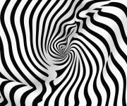 Coloriage Illusion d'optique &agrave; motif rayonnant