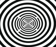 Coloriage Illusion d'optique amusante