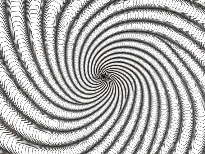 Coloriage Illusion d'optique artwork dessin gratuit à imprimer