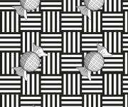Coloriage Illusion d'optique avec des bonbons