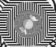 Coloriage Illusion d'optique bonbons pour enfants