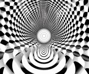 Coloriage illusion d'optique captivante