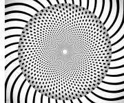 Coloriage Illusion d'optique Cercle rayonnant