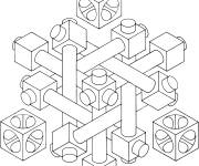 Coloriage Illusion d'optique complexe
