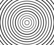 Coloriage Illusion d'optique concentriques