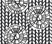 Coloriage Illusion d'optique de cannes