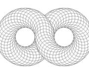 Coloriage Illusion d'optique de symbole infinit&eacute;