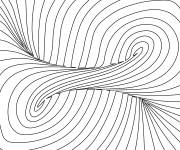 Coloriage Illusion d'optique de Tornade