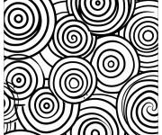Coloriage Illusion d'optique en cercles
