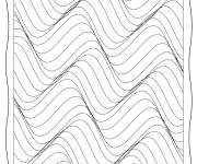 Coloriage Illusion d'optique en ondes &agrave; compl&eacute;ter