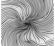Coloriage Illusion d'optique en reproduction