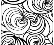 Coloriage Illusion d'optique en spirale d'infinit&eacute;