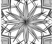 Coloriage Illusion d'optique en tri