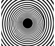 Coloriage Illusion d'optique en trou de focus