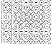 Coloriage Illusion d'optique enchain&eacute;es