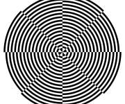 Coloriage Illusion d'optique &eacute;poustouflante