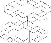 Coloriage Illusion d'optique g&eacute;om&eacute;trique
