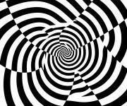 Coloriage Illusion d'optique incroyable