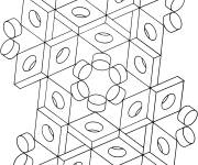 Coloriage Illusion d'optique magique