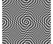 Coloriage Illusion d'optique ondul&eacute;