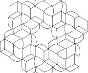 Coloriage Illusion d'optique perplexant