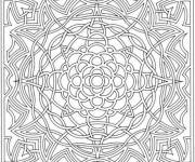 Coloriage Illusion d'optique petite section