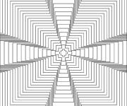 Coloriage Illusion d'optique pour les yeux