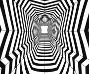 Coloriage Illusion d'optique rayonnant abstrait