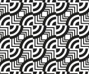 Coloriage Illusion d'optique rythme r&eacute;p&eacute;titive