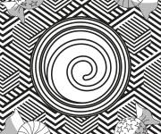 Coloriage Illusion d'optique sucr&eacute;es