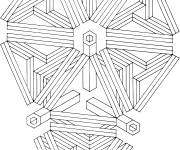 Coloriage Illusion d'optique sur ordinateur