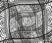 Coloriage Illusion d'optique surprenante