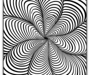 Coloriage Illusion d'optique t&eacute;l&eacute;chargeable