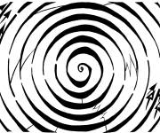 Coloriage Illusion d'optique tournement infinis