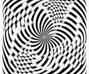 Coloriage Illusion d'optique tout facile