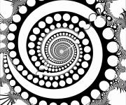 Coloriage Illusion de mandala aux fractales