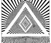 Coloriage Illusion du triangle