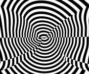 Coloriage illusion optique cr&eacute;ative