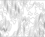 Coloriage Illusions d'optique abstrait