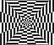 Coloriage et dessins gratuit Illusions d'optique cycle &agrave; dessiner à imprimer