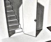 Coloriage Illusions d'optique de porte