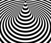 Coloriage Illusions d'optique en &eacute;ruption