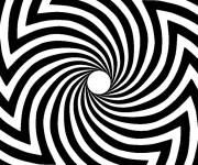 Coloriage Illusions d'optique en forme num&eacute;rique