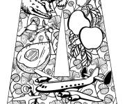 Coloriage Illusions d'optique en lettre A