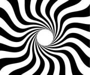Coloriage et dessins gratuit Illusions d'optique en pliage à imprimer