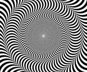 Coloriage Illusions d'optique en rotation infinis
