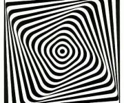 Coloriage Illusions d'optique en tableau pour ce2